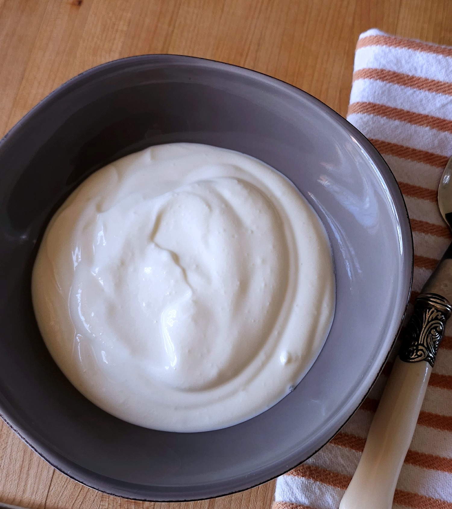 bowl of homemade yogurt