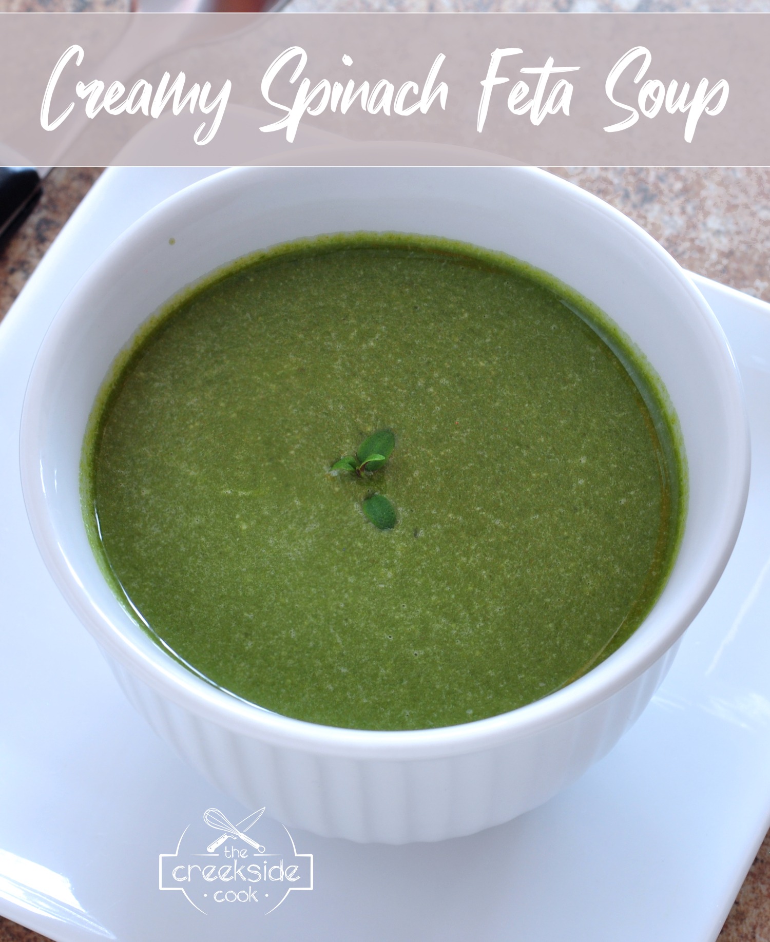 recipe for creamy spinach feta soup on the creekside cook