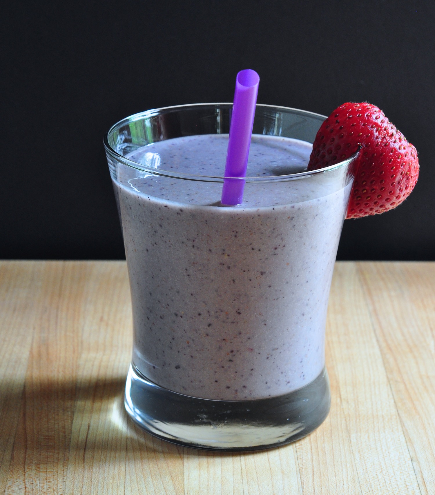 glass of the smoothie
