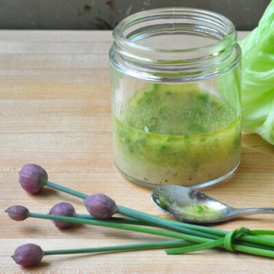 chive lemon vinaigrette on the creekside cook