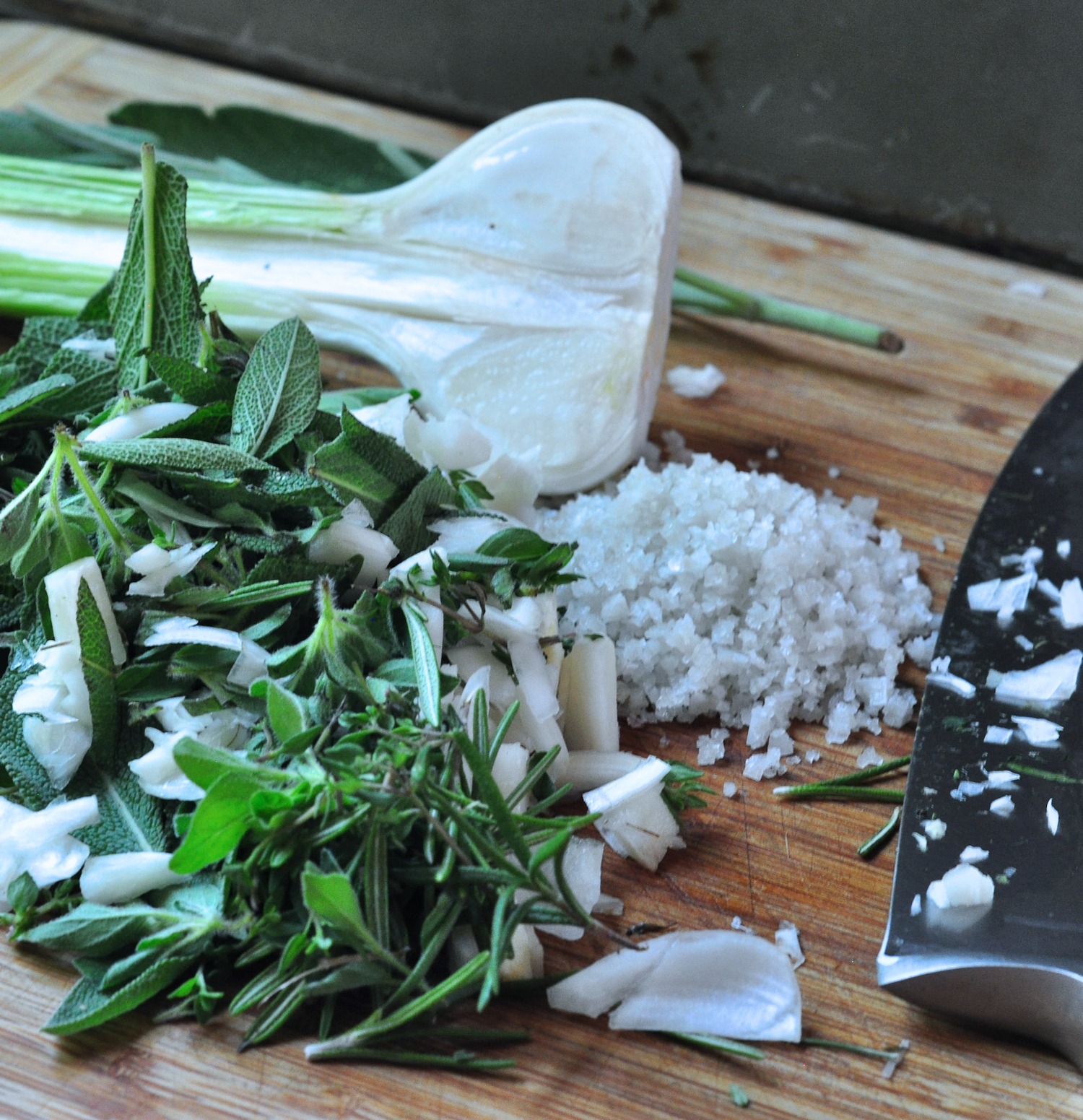 garlic and herbs