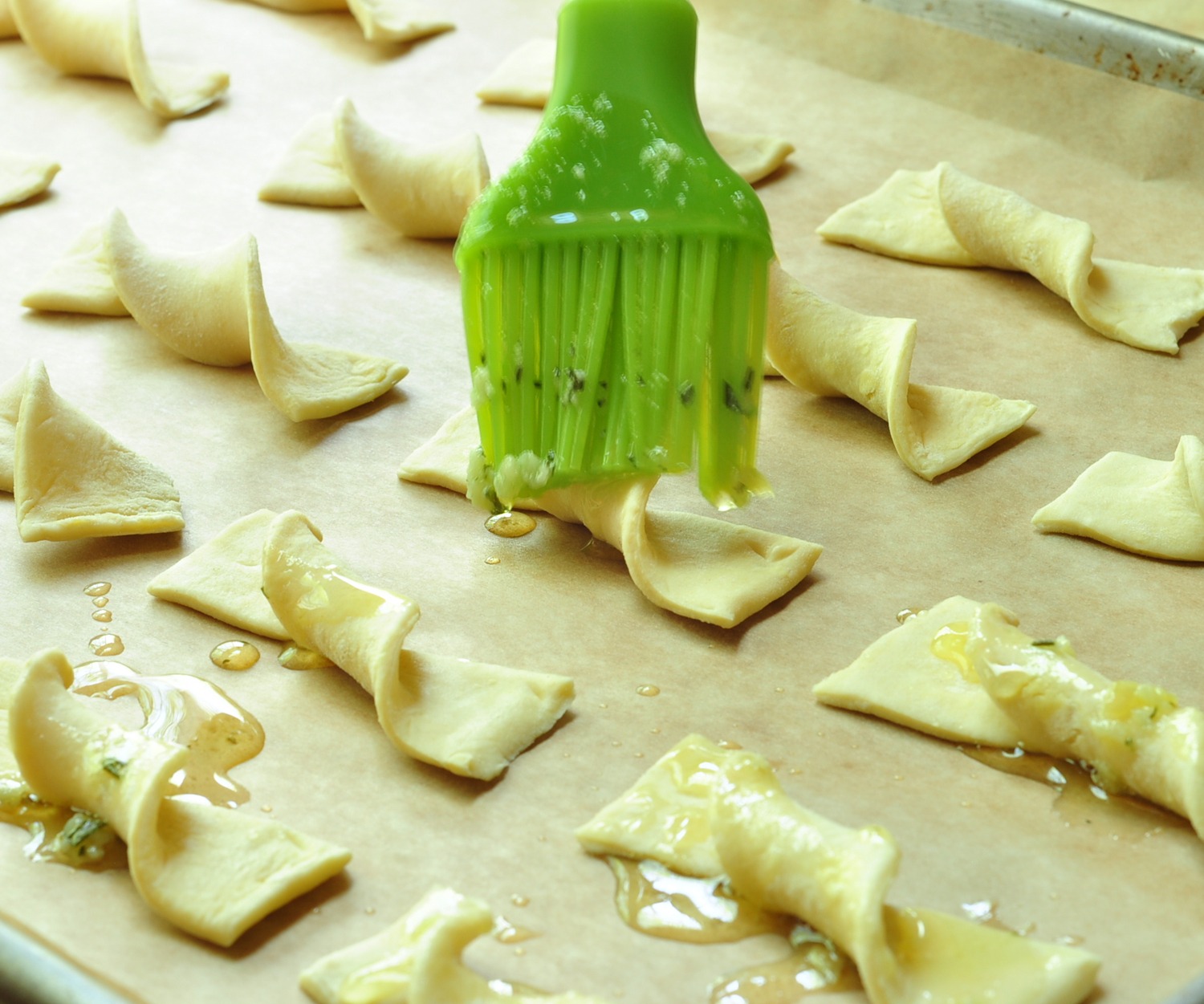 basting with the butter mixture