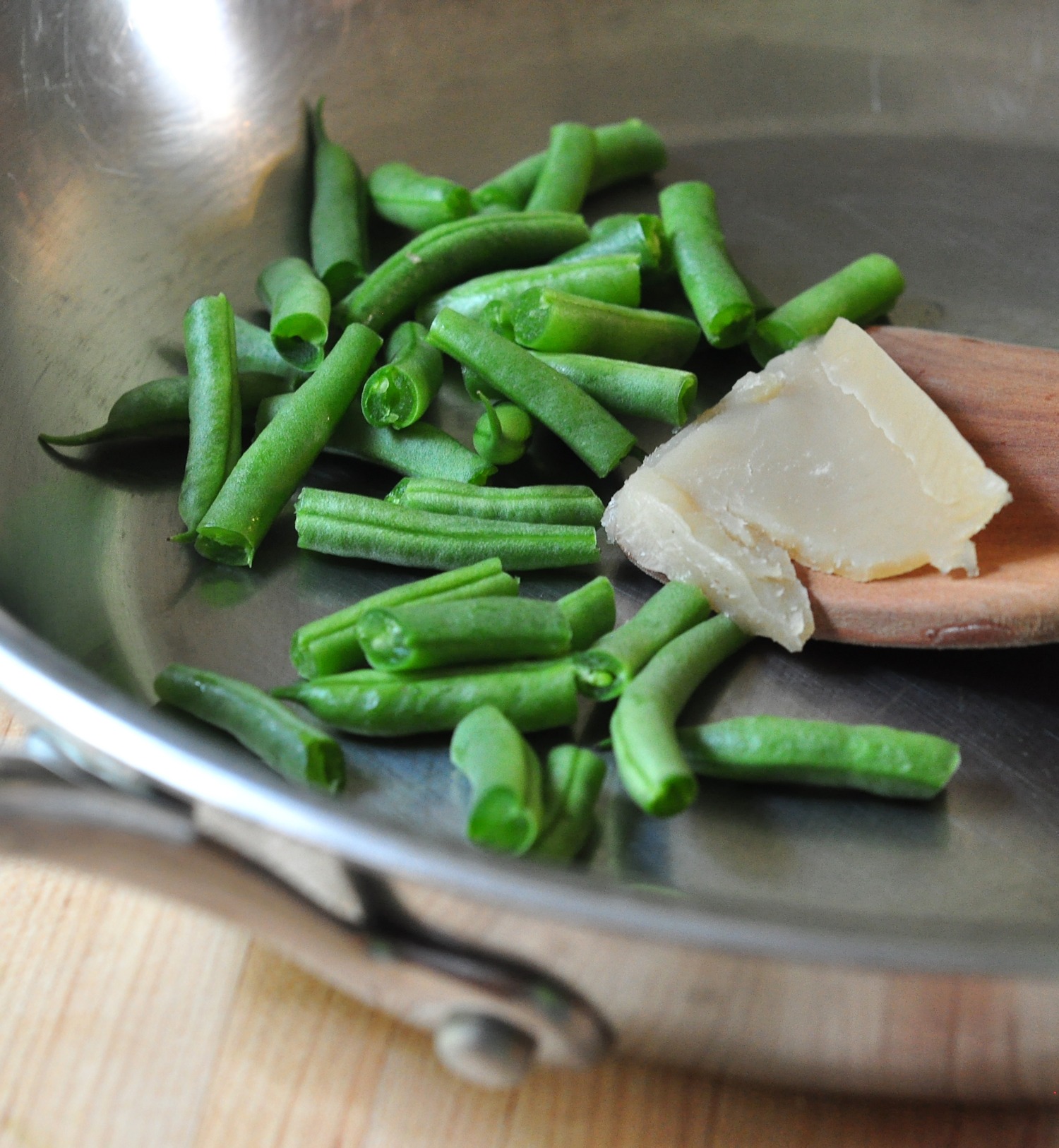 green beans and bacon drippings