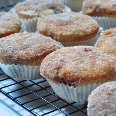 blueberry sugar doughnut muffins