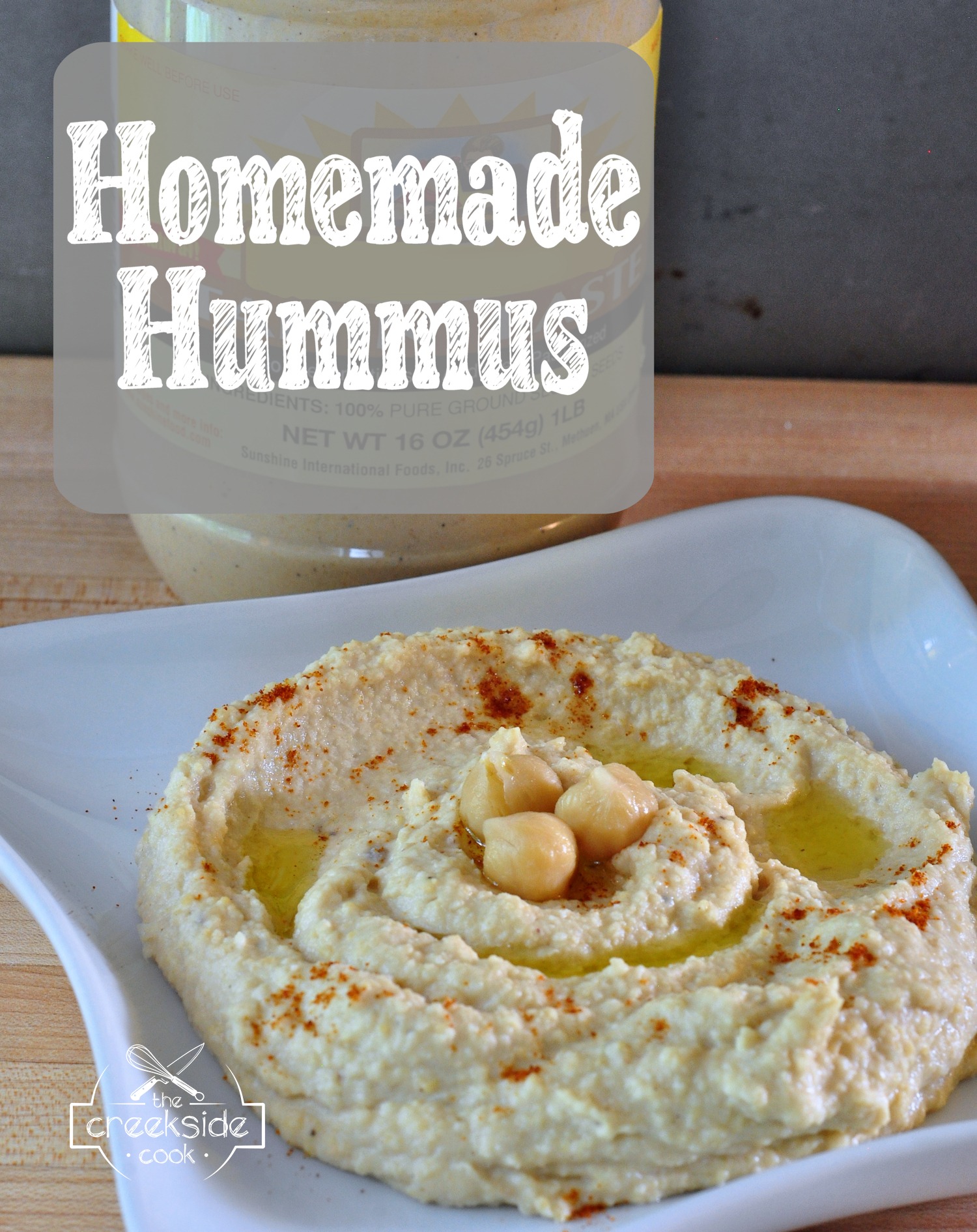 Homemade Hummus on The Creekside Cook