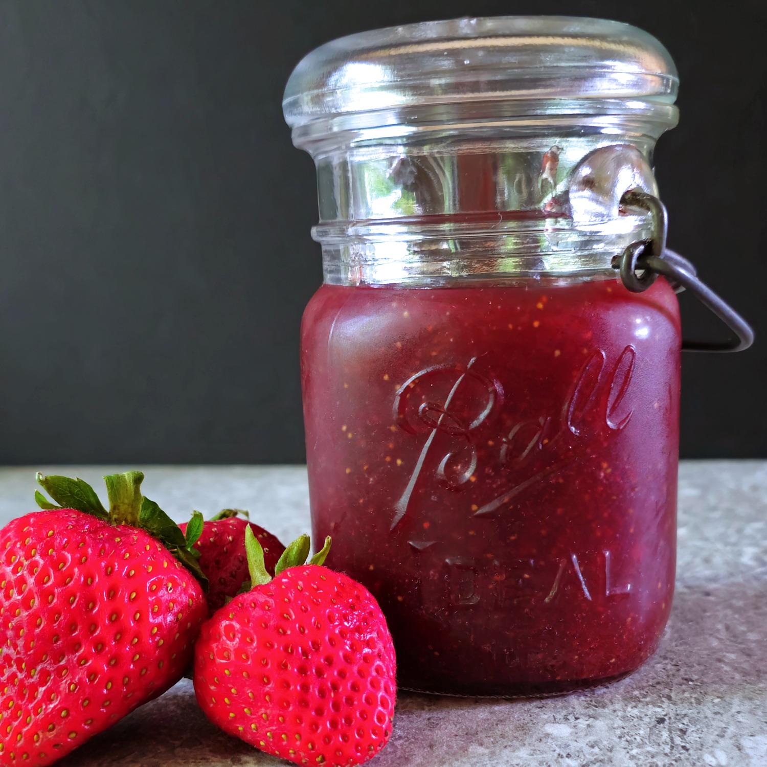 Strawberry Preserves {No Pectin Recipe} - The Creekside Cook