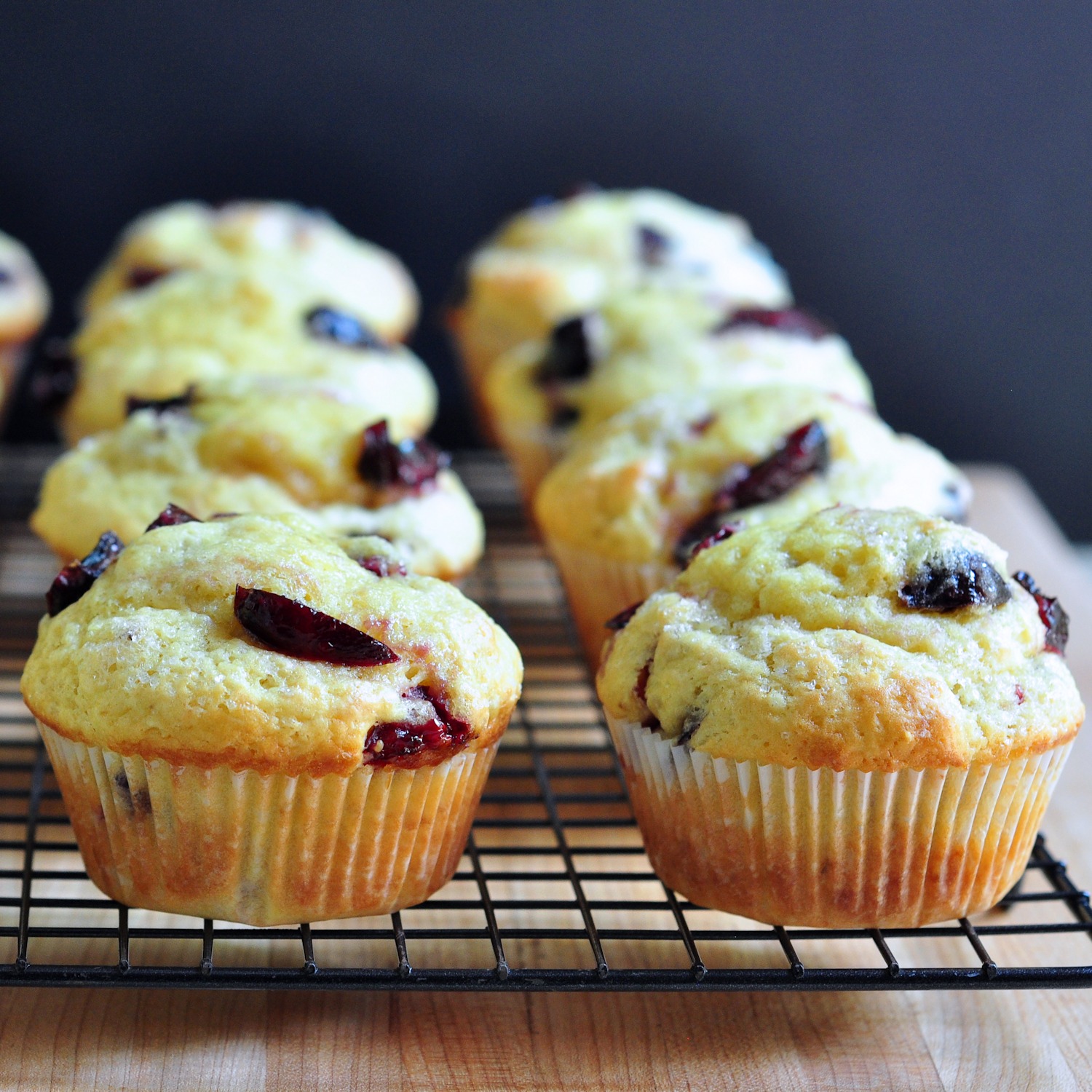 cooling the muffins