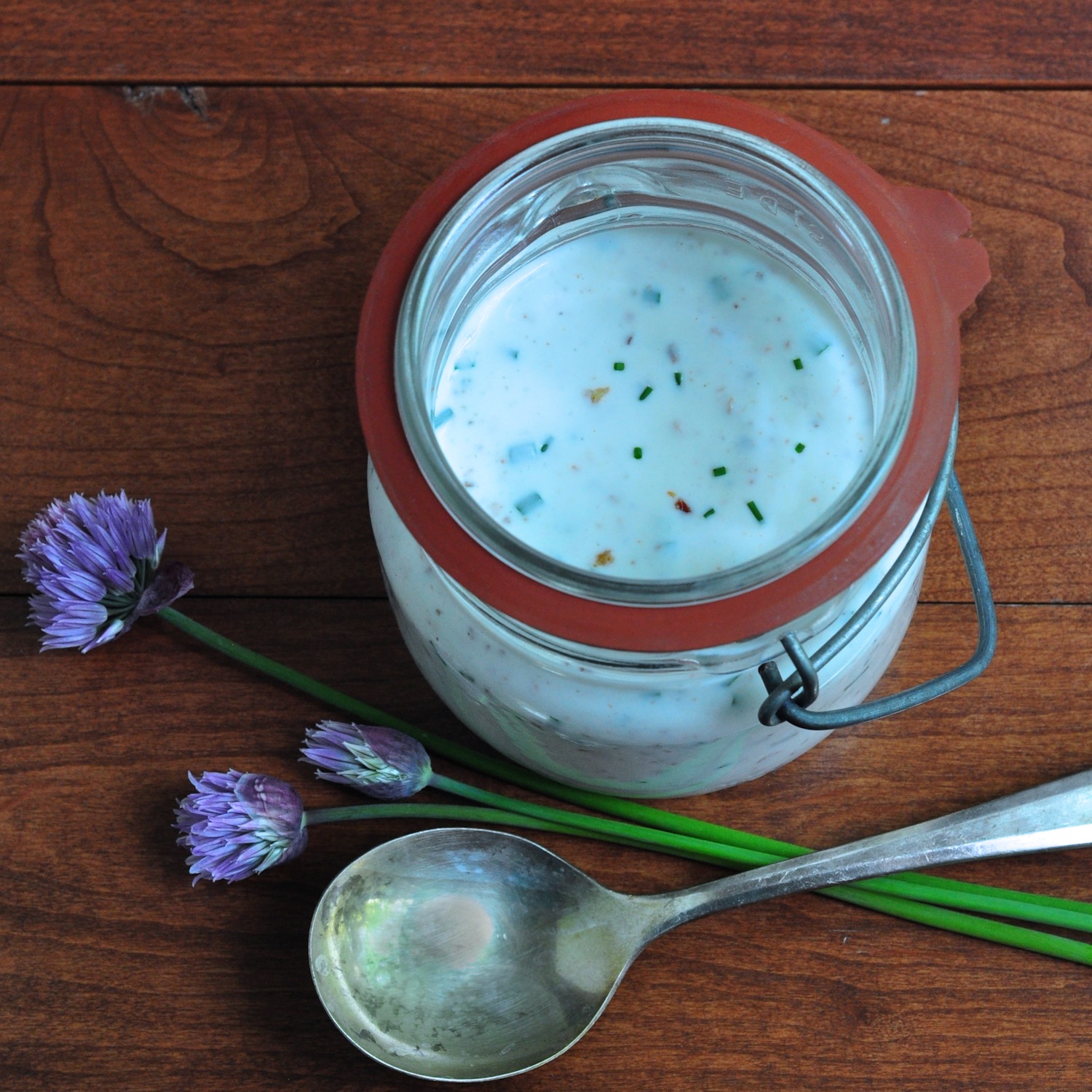 jar of dressing
