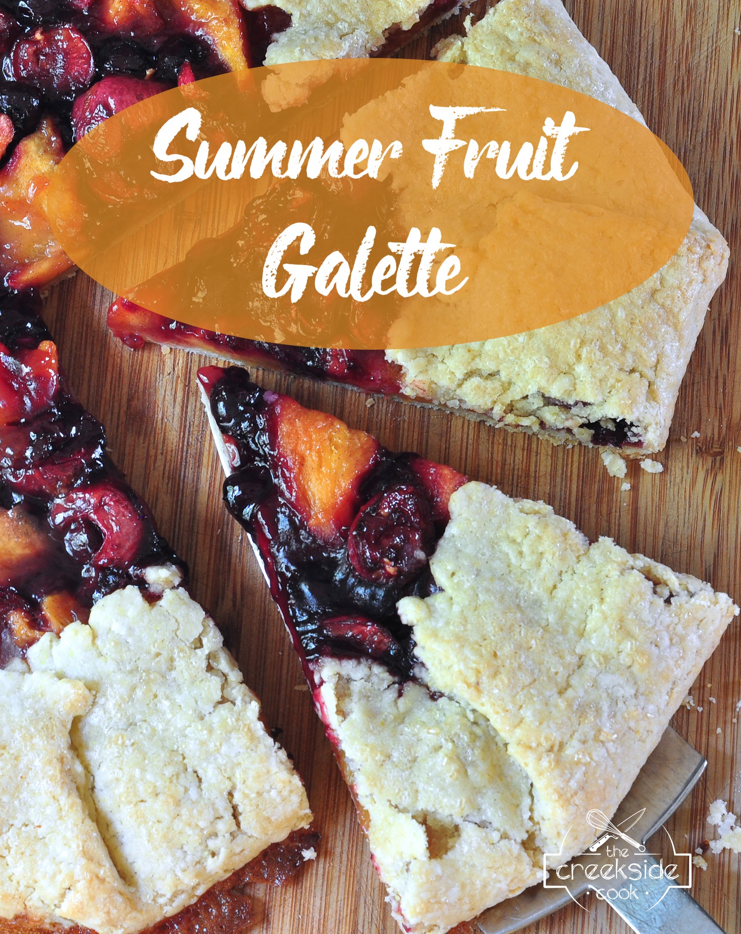 Recipe for Summer Fruit Galette on The Creekside Cook