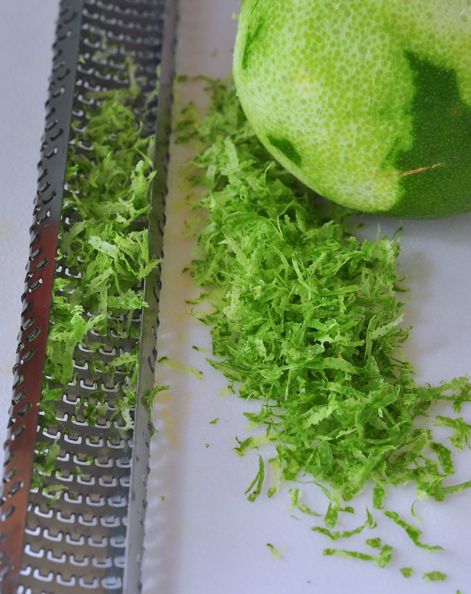 zesting a lime