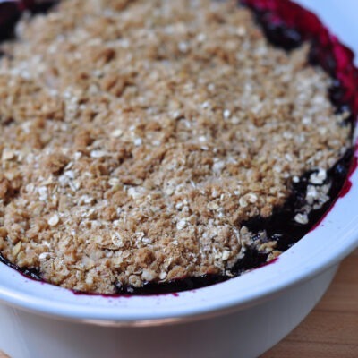 Recipe for Blueberry Lime Crisp