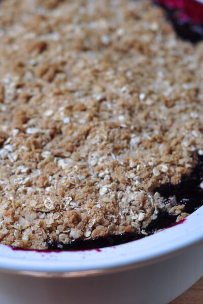 Recipe for Blueberry Lime Crisp