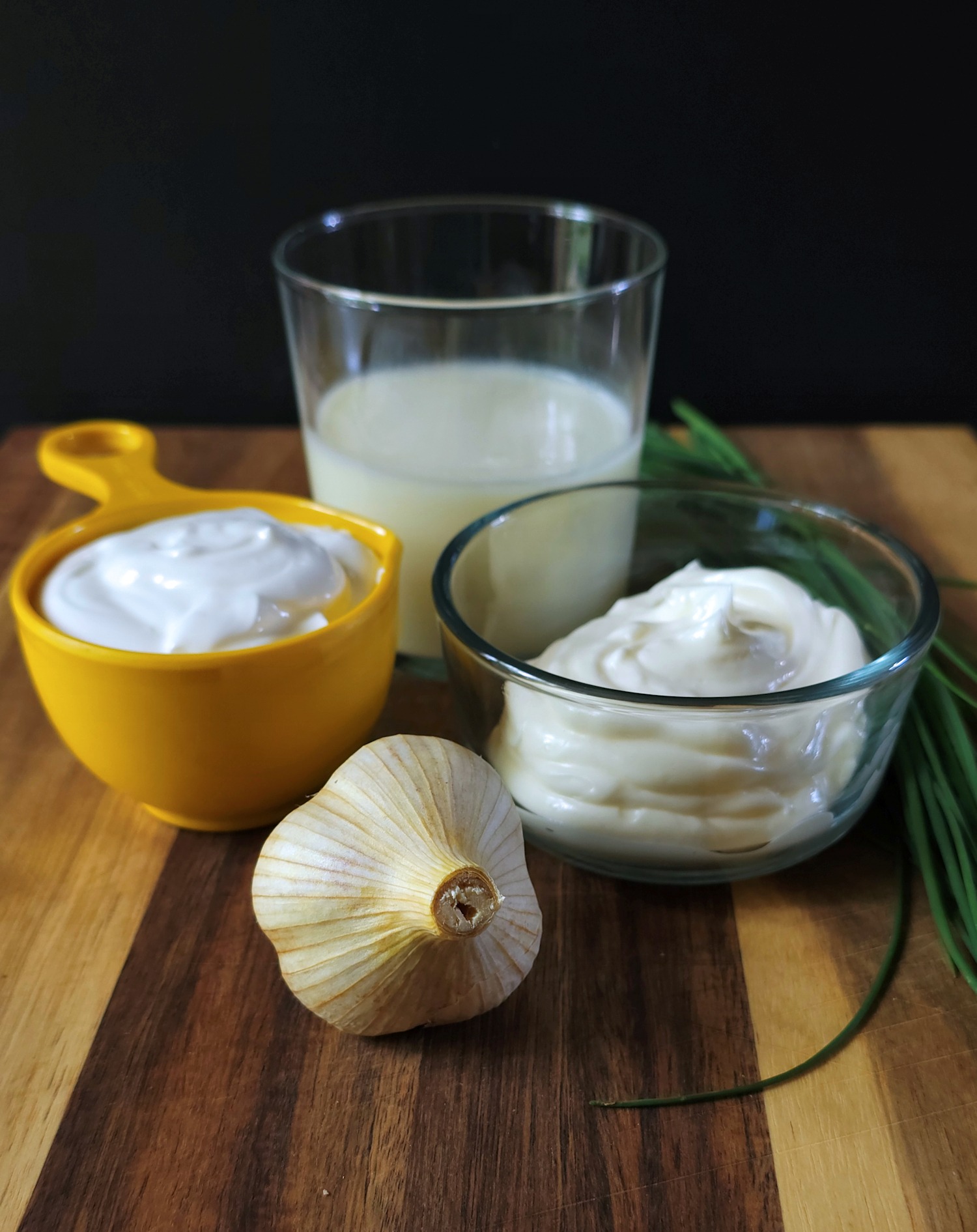 buttermilk. mayo and sour cream