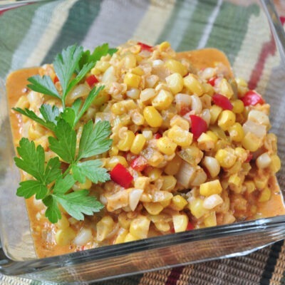 recipe for Southwest Creamed Corn on The Creekside Cook