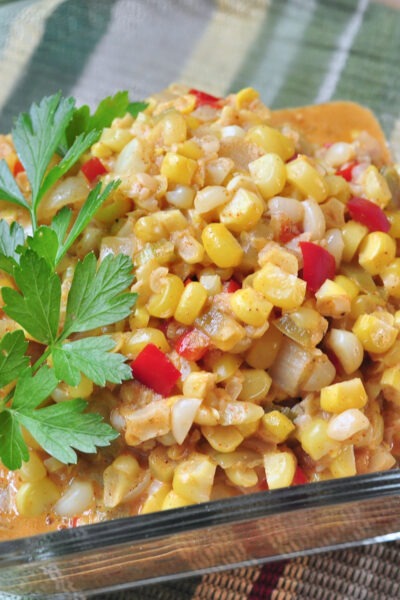 recipe for Southwest Creamed Corn on The Creekside Cook