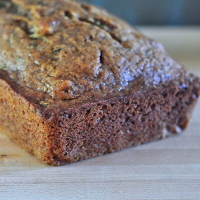 loaf of chai zucchini bread on The Creekside Cook