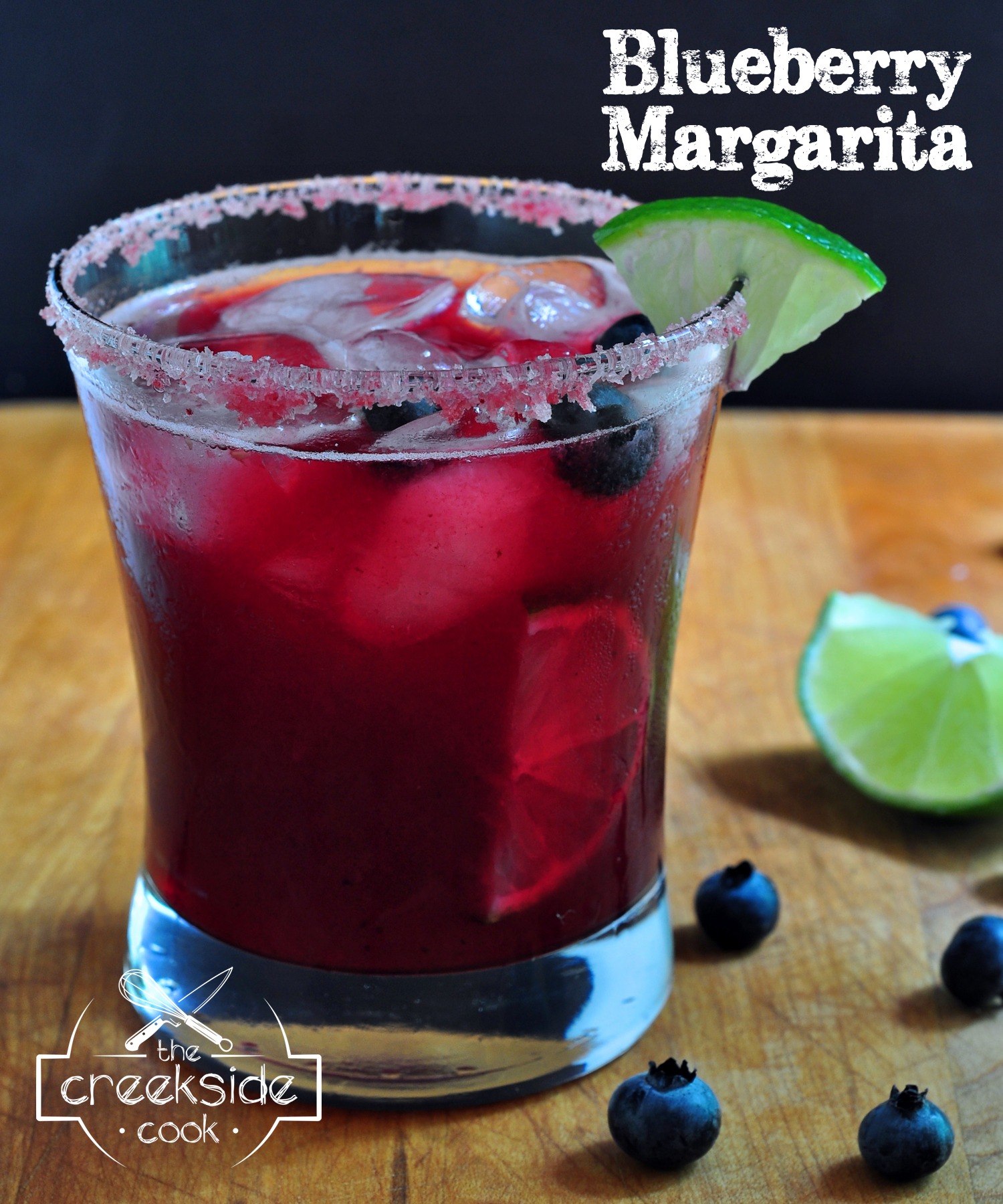 recipe for Blueberry Margaritas on The Creekside Cook