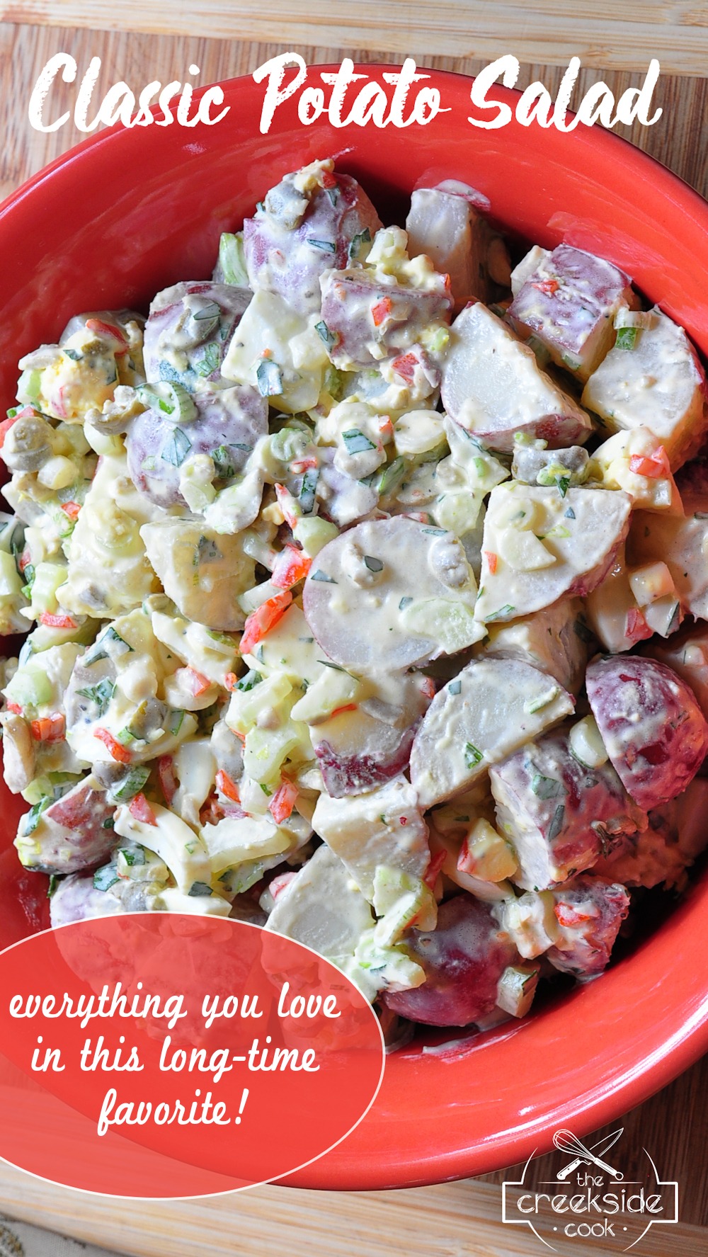 Pinterest pin for Classic Potato Salad on The Creekside Cook