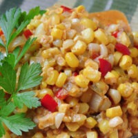recipe for Southwest Creamed Corn on The Creekside Cook