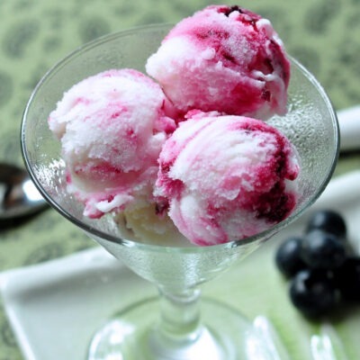lemon blueberry Sherbet on The Creekside Cook