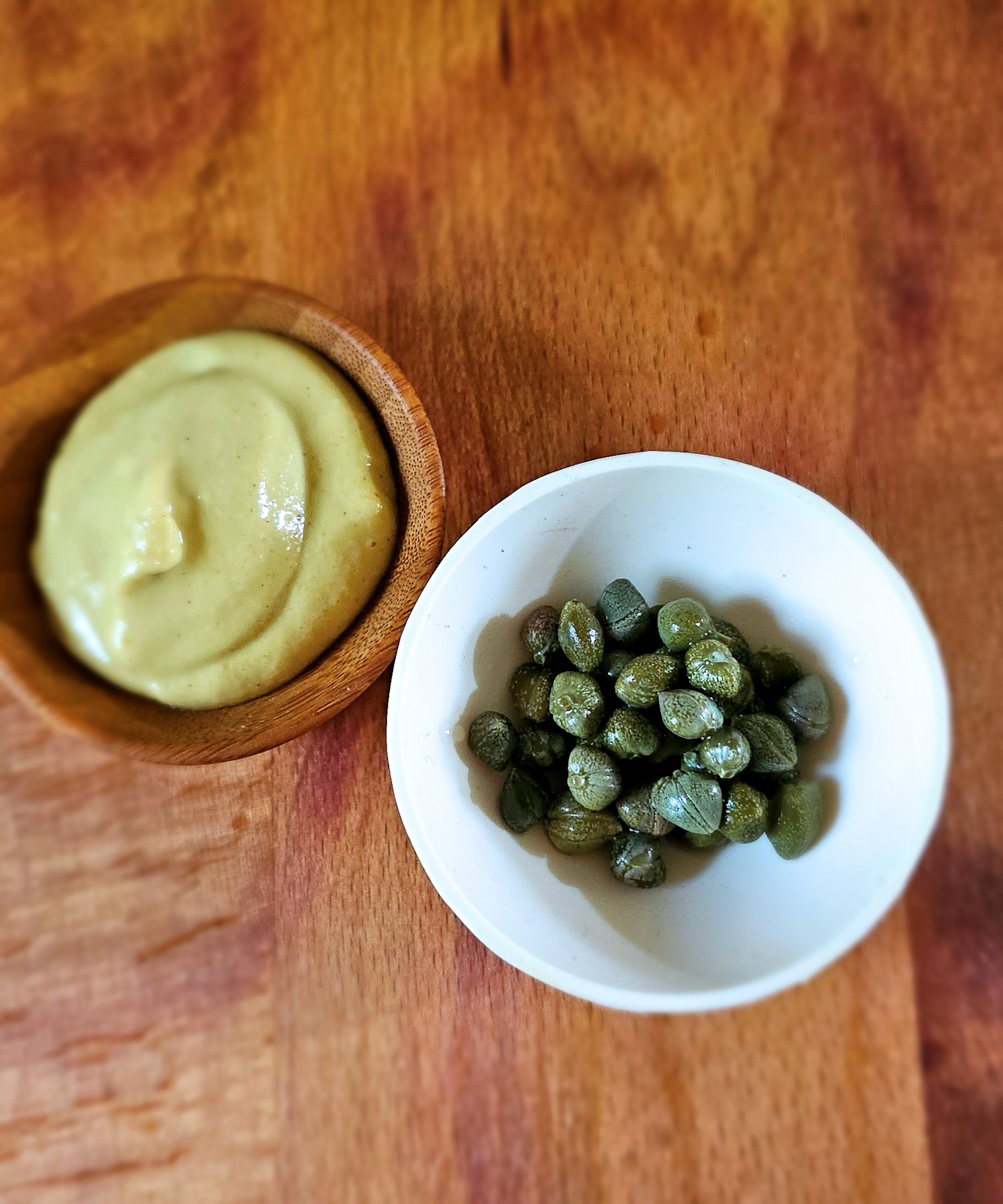 capers and dijon mustard