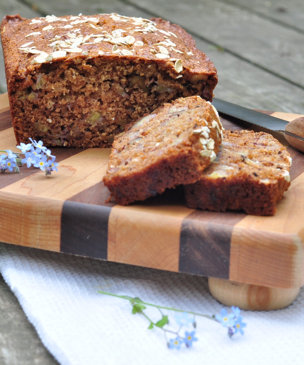 banana oat bread on the creekside cook
