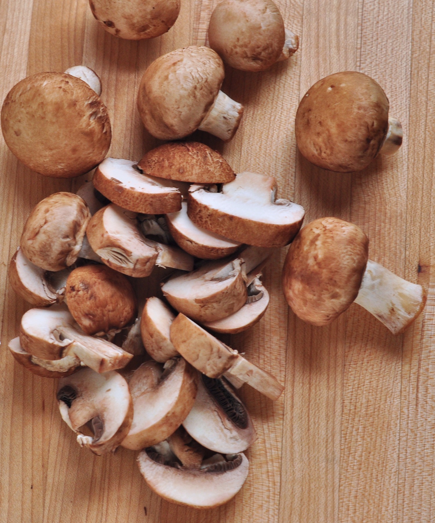 sliced mushrooms