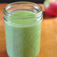 recipe for apple ginger green smoothie on the creekside cook