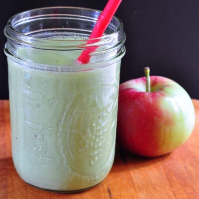 reciep for apple ginger green smoothie on the creekside cook