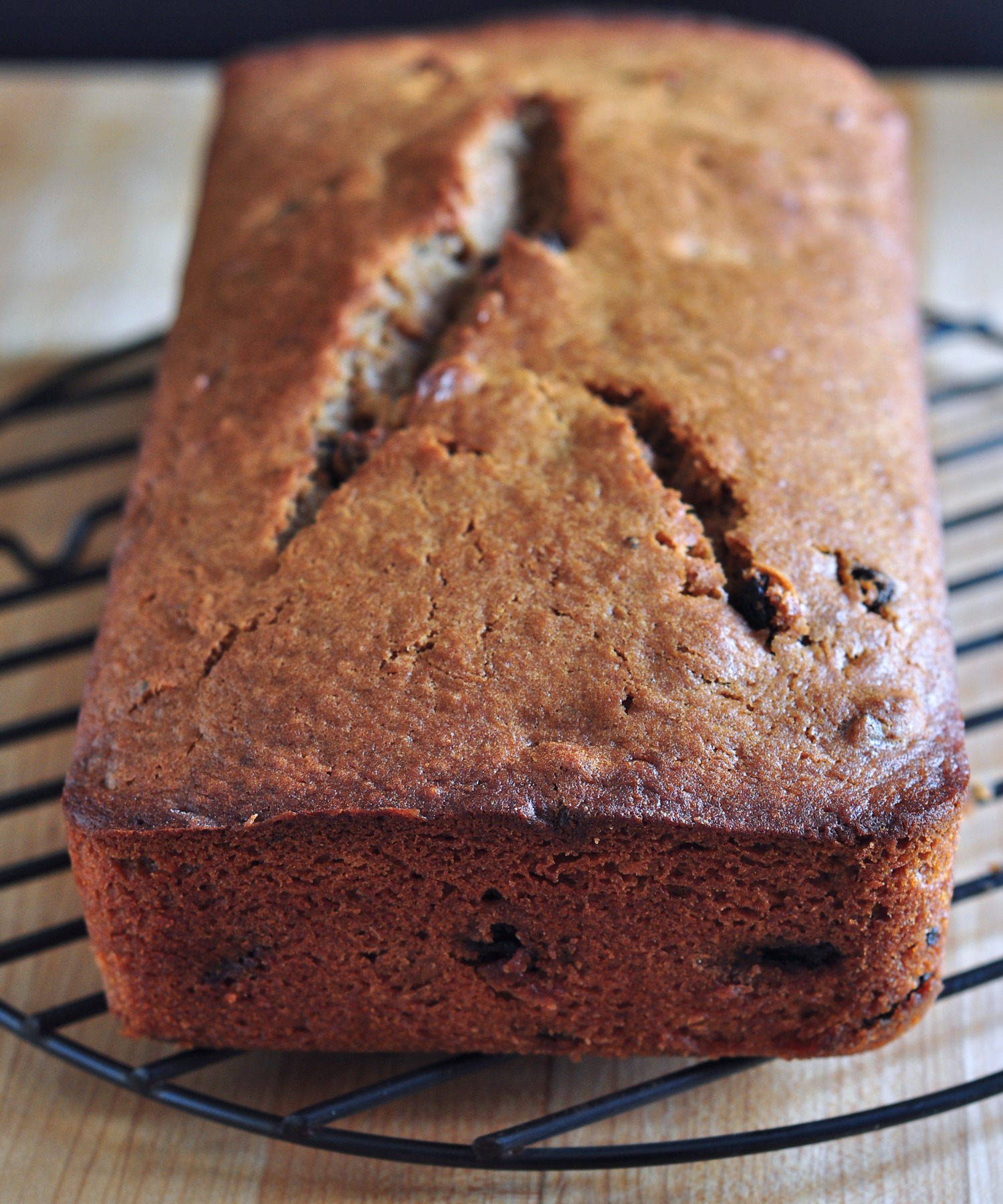 loaf of applesauce quick bread