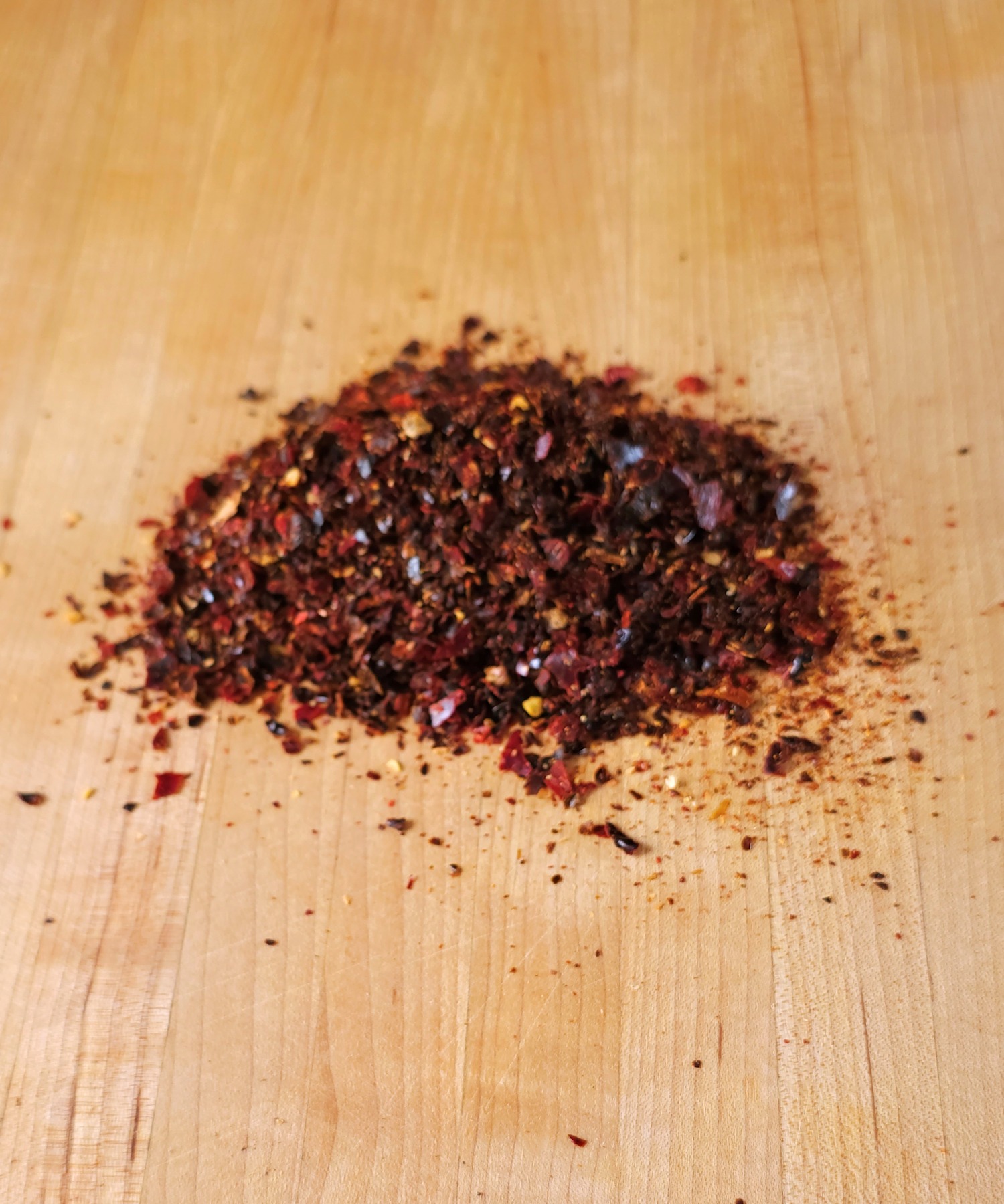 ground up dried chilis