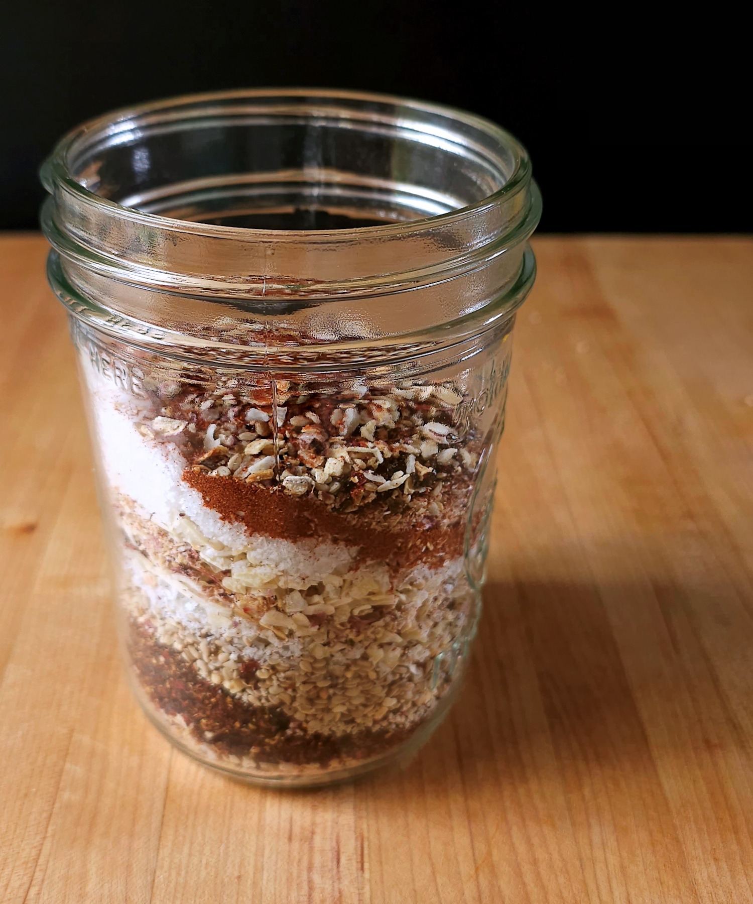 jar of raw ingredients